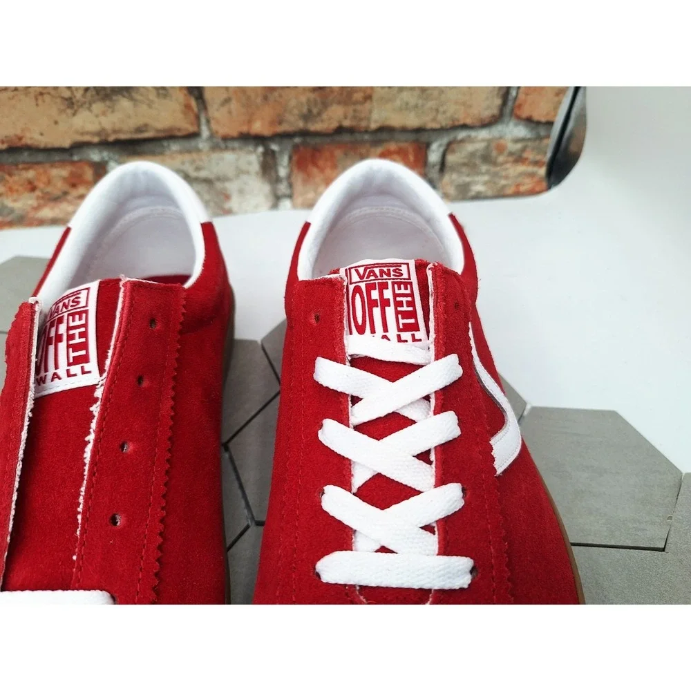 Vans Sport Low Track Sport Red Suede Gum Sole Men's Sz 9 Low Profile Rare 2024